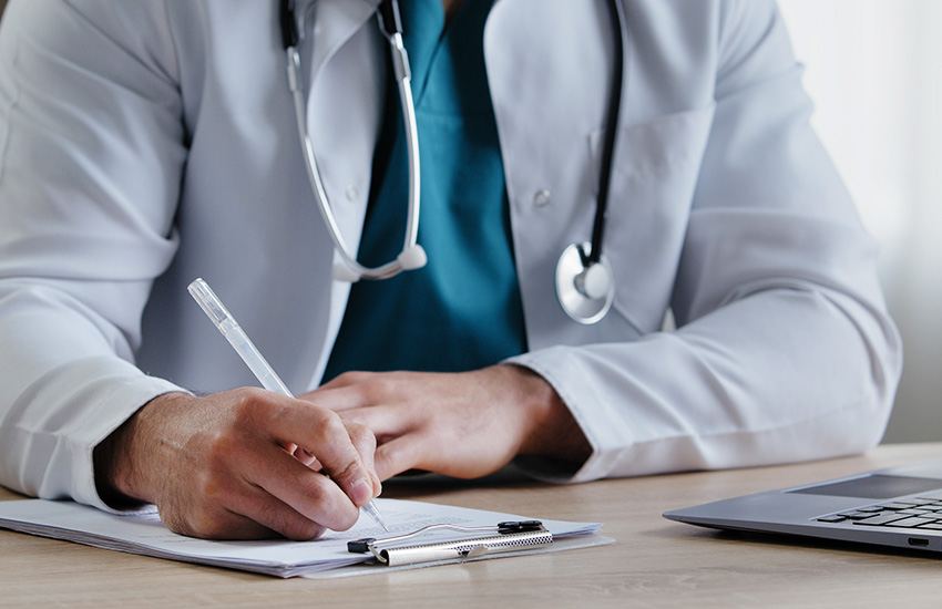 doctor taking notes