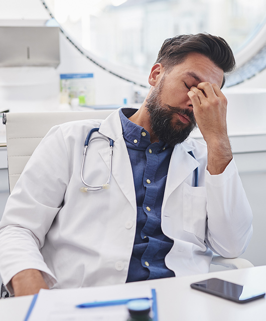 tired doctor